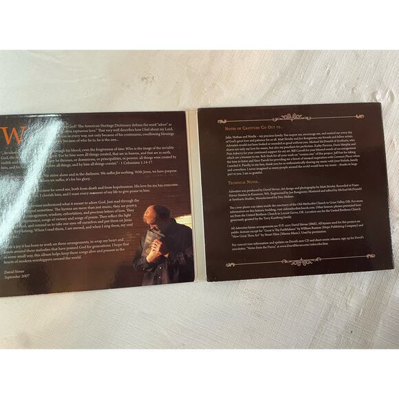 Adoration David Nevue Solos Piano Hymns CD EUC - Picture 2 of 5